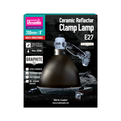 Porte lampe avec réflecteur couleur Graphite- Arcadia