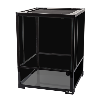 Terrarium Habistat Glass, démontable et empilable.