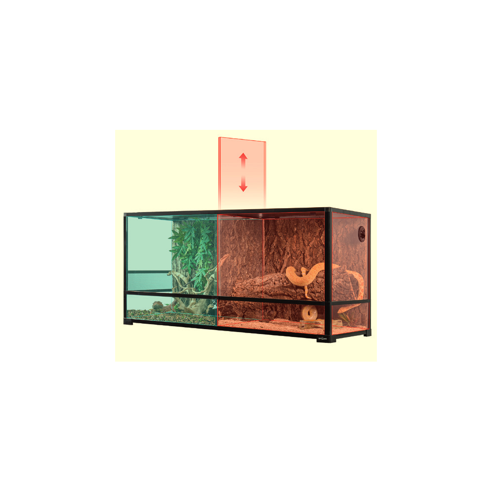 Terrarium démontable empilable avec séparation amovible. Reptizoo Terrarium démontable empilable avec séparation amovible. Reptizoo