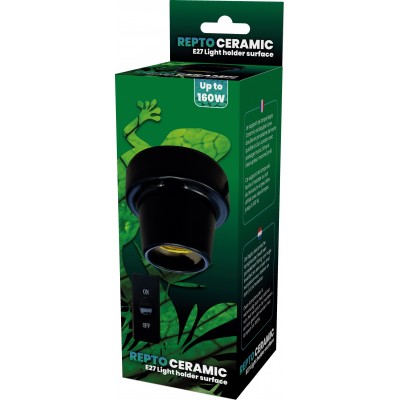 Douille céramique à visser ceramique noire E27 - Repto