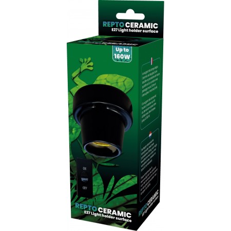 Douille céramique à visser ceramique noire E27 - Repto