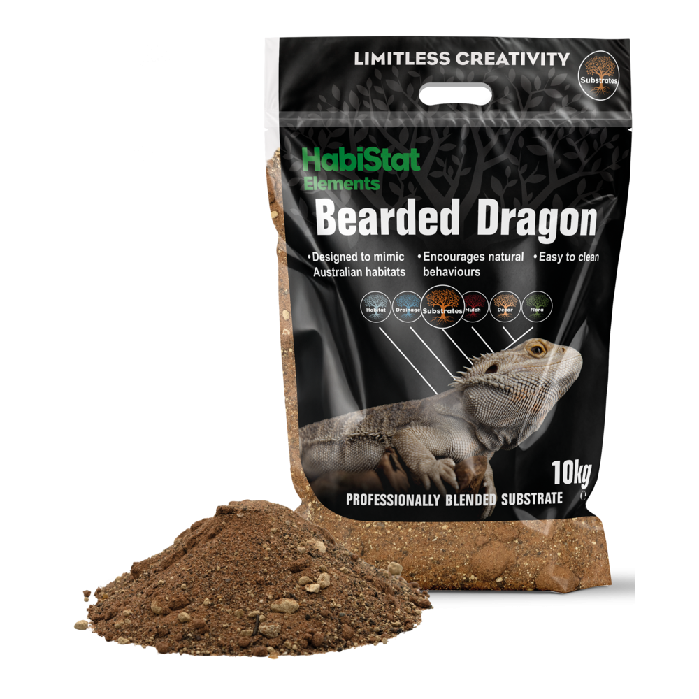 HabiStat Natural Bearded Dragon Substrate – Substrat pour pogonas 10 kg
