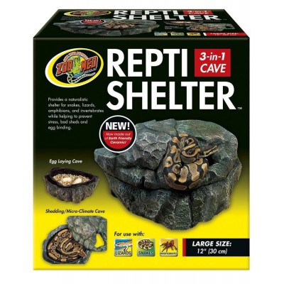 Boîte humide Repti Shelter 3 en 1 Zoomed