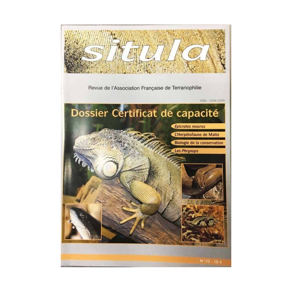 Situla n°10 - Le Certificat de Capacité, epicrates, biologie de conservation,...