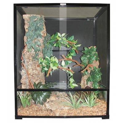 Beperken Spectaculair Korea Terrarium pour caméléon en verre et grillage