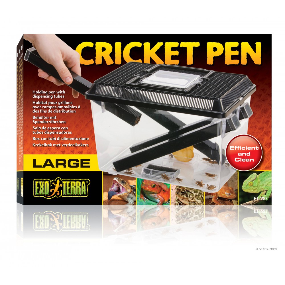 Boite d'élevage + distributeur d'insectes "Cricket pen"- EXO TERRA Boite d'élevage + distributeur d'insectes "Cricket pen"- EXO TERRA